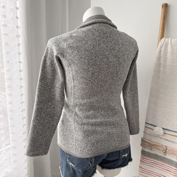 Patagonia Better Sweater 1/4 Zip Grey Fleece Lined Pullover Women’s Size Medium - Picture 4 of 9